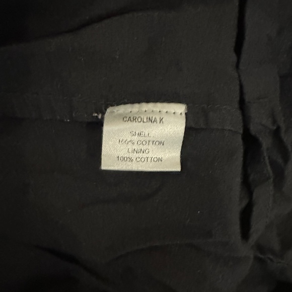 CAROLINA K Natalie Black Embroidered Shirt Dress Size Medium - Picture 9 of 11